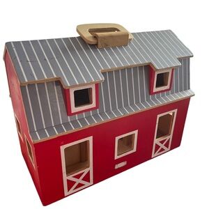 Melissa & Doug Fold and Go 2 Stories Barn No Animals Included